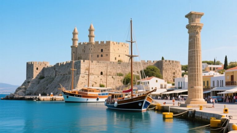 rhodes cruise port information