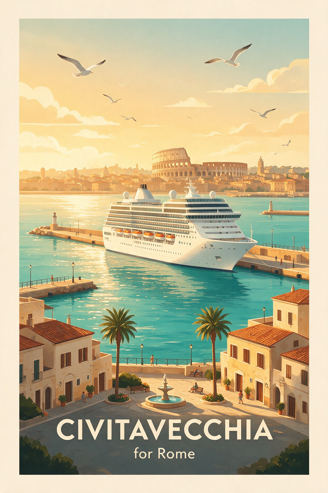 Civitavecchia cruise port, gateway to Rome